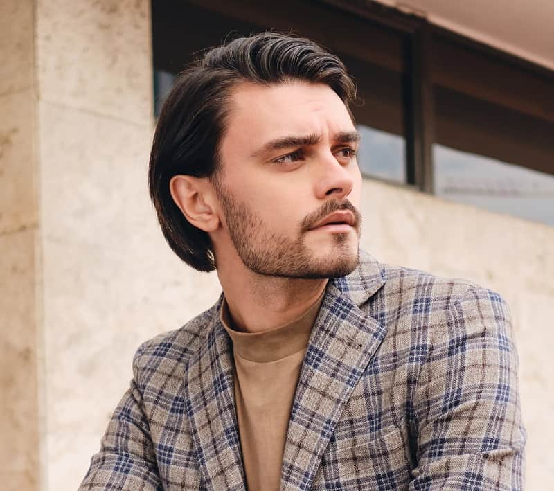 rockabilly hairstyle for man with long hair