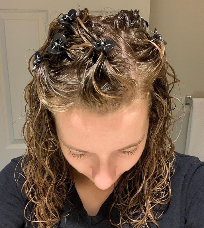 root clipping curly hair to get volume