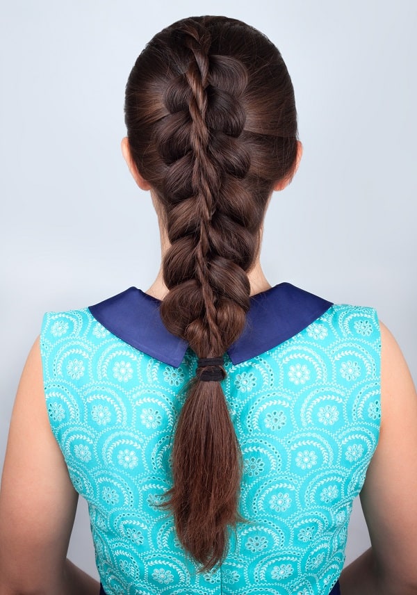 rope braided ponytail