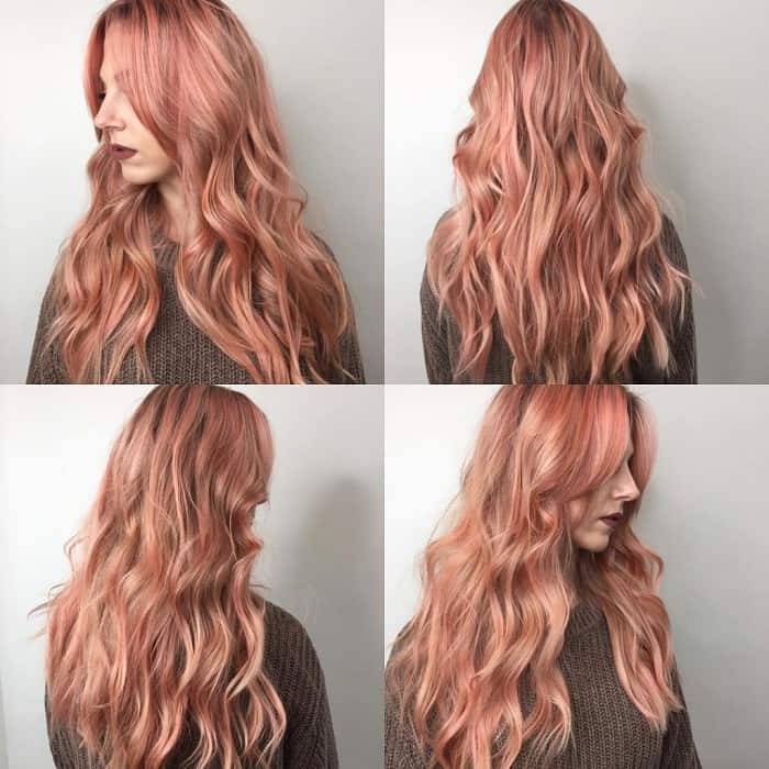 rose gold hair