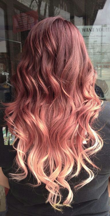 rose gold hair