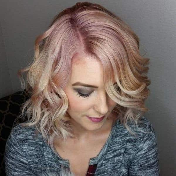 reverse rose gold ombre
