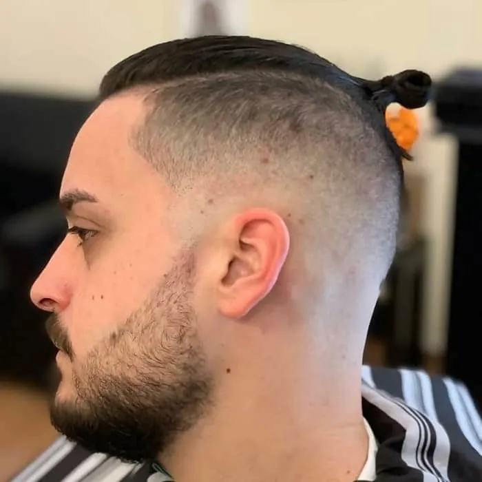 skin fade haircut for round face men