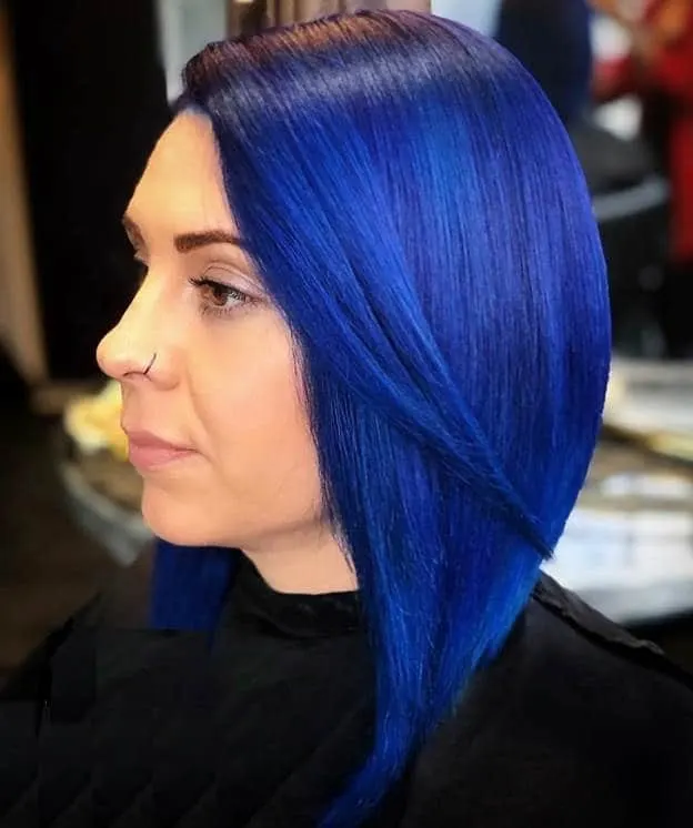 royal blue bob