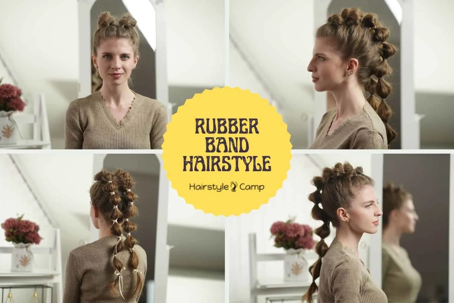 22 Cute & Easy Rubber Band Hairstyles (2023 Trends) – Hairstyle Camp