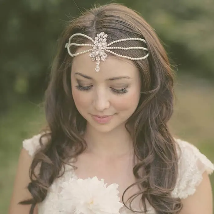 rustic wedding down hair