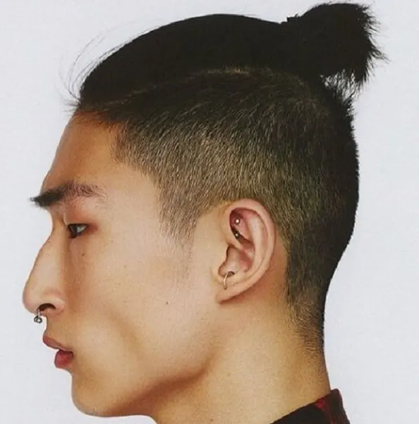 Top Knot with Disconnected Undercut