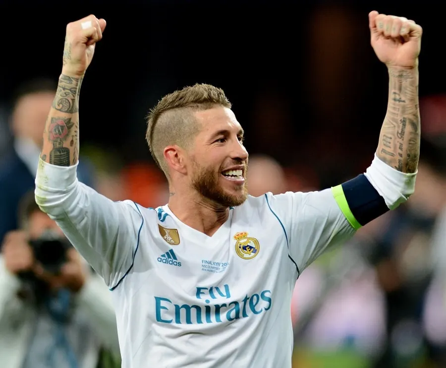 sergio ramos with mohawk haircut