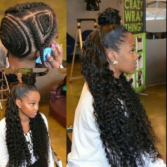 21 Sew In Braid Hairstyles: Middle and Side Part Patterns
