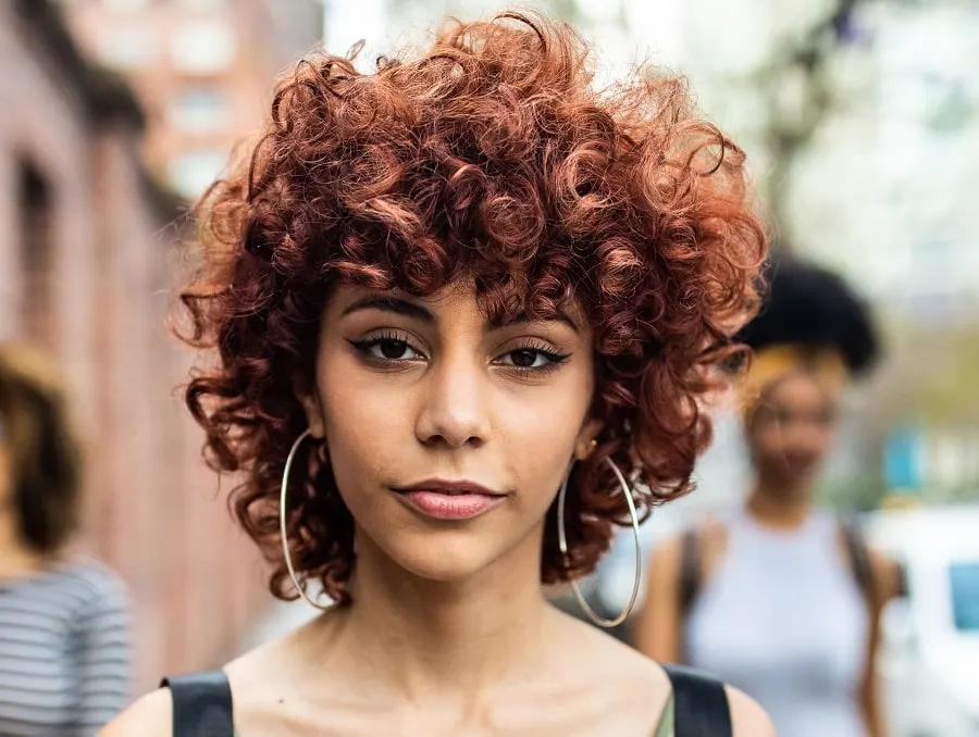 shag haircut for curly frizzy hair