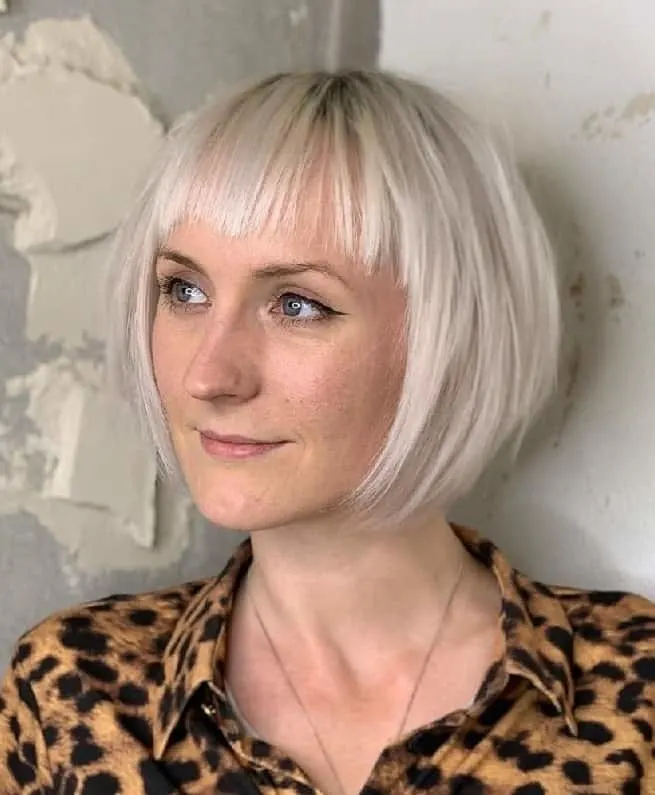 Angled Short Bob for Fine Hair