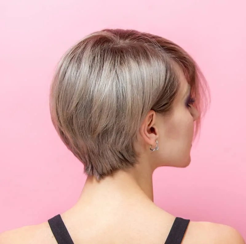 short ash blonde ombre hair