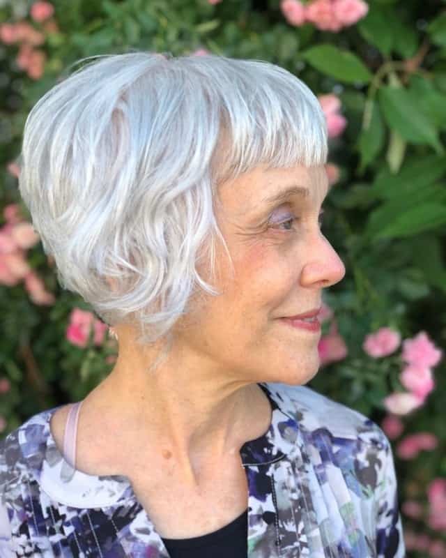 short bangs for over 50