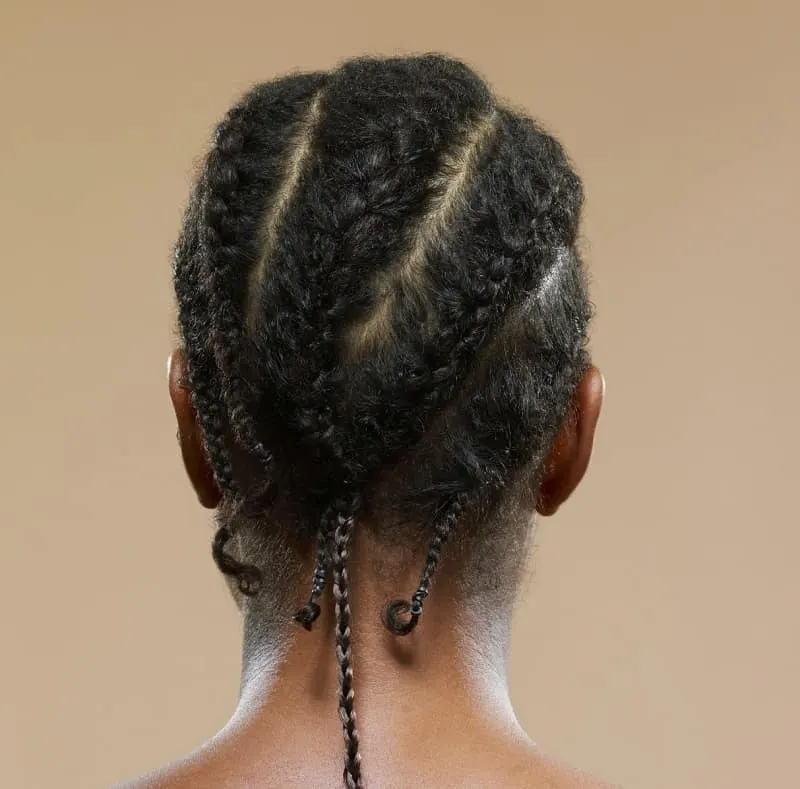 short black braided hairstyles