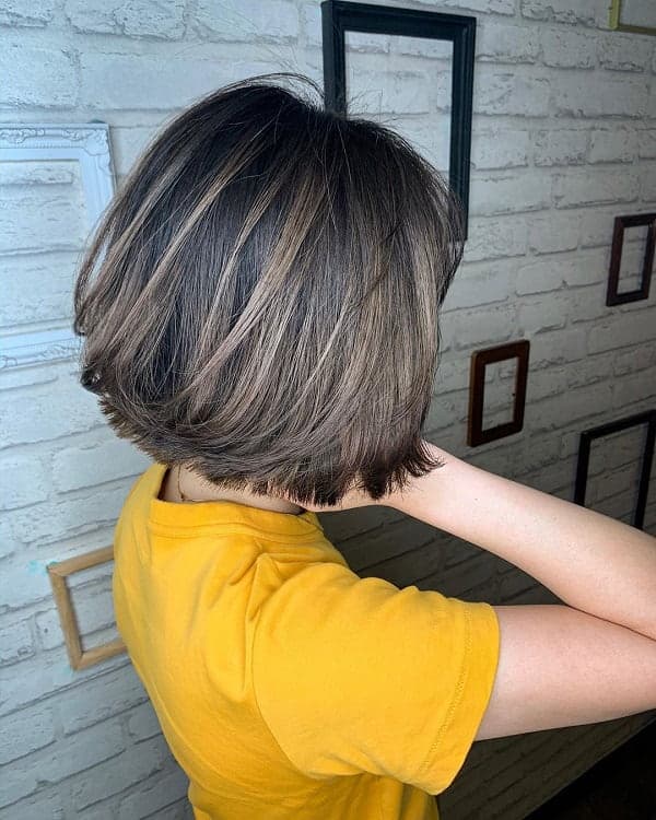 balayage for short bob