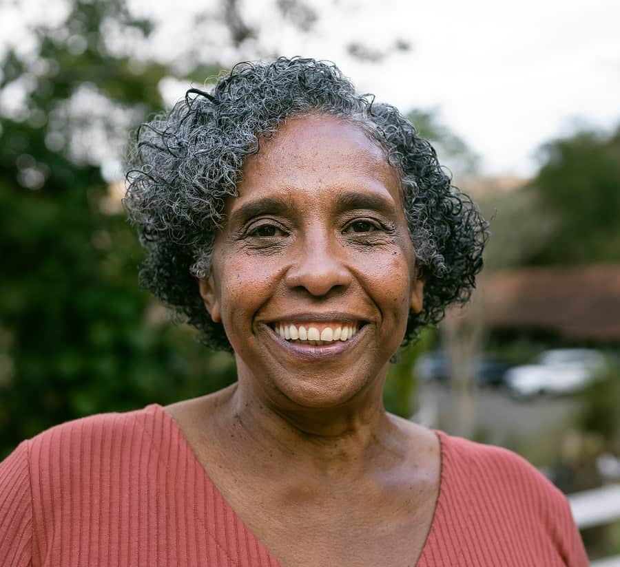 short bob for older black women with natural hair