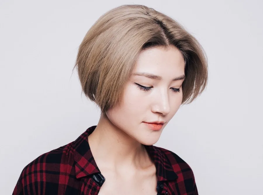 short bob haircut for asian teenage girls 