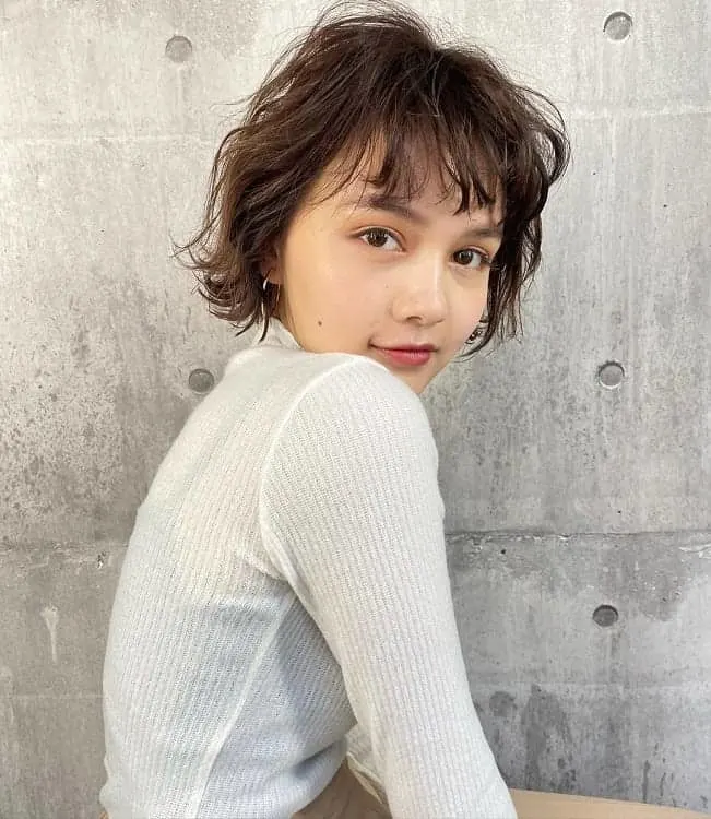 Short Thin Bob with Bangs