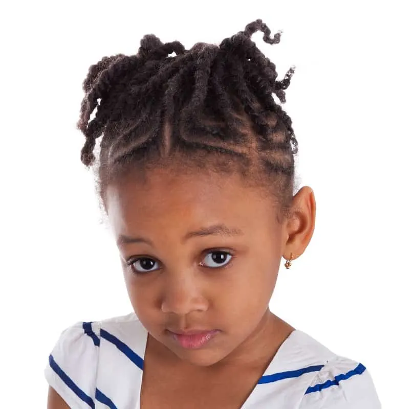 short braids for black little girls