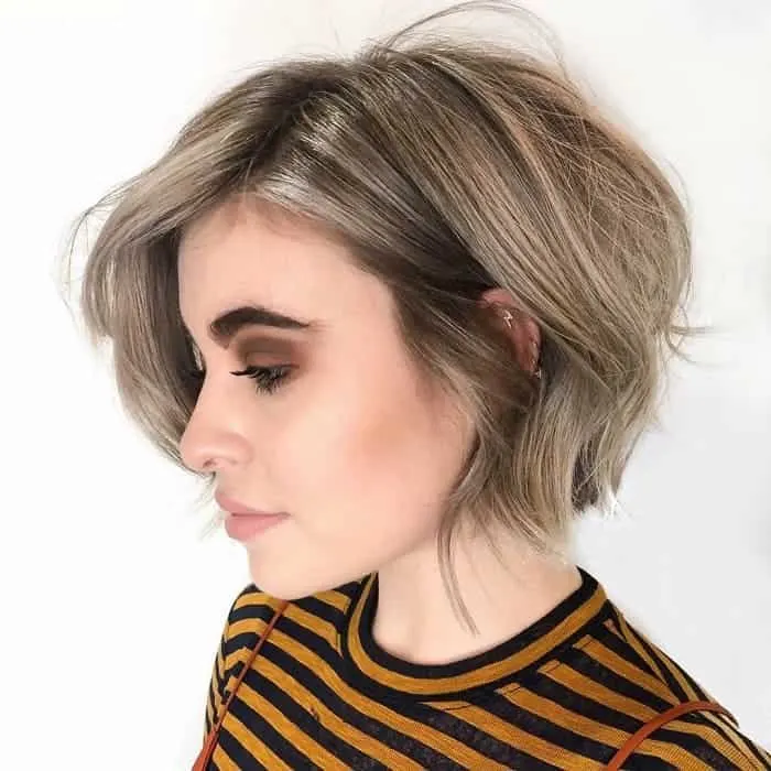 short choppy bob for fine hair 