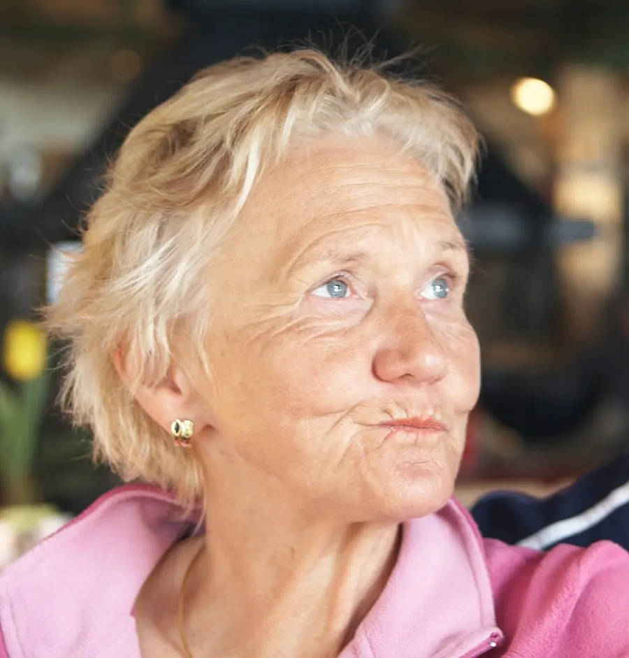 short choppy hair for over 60 women