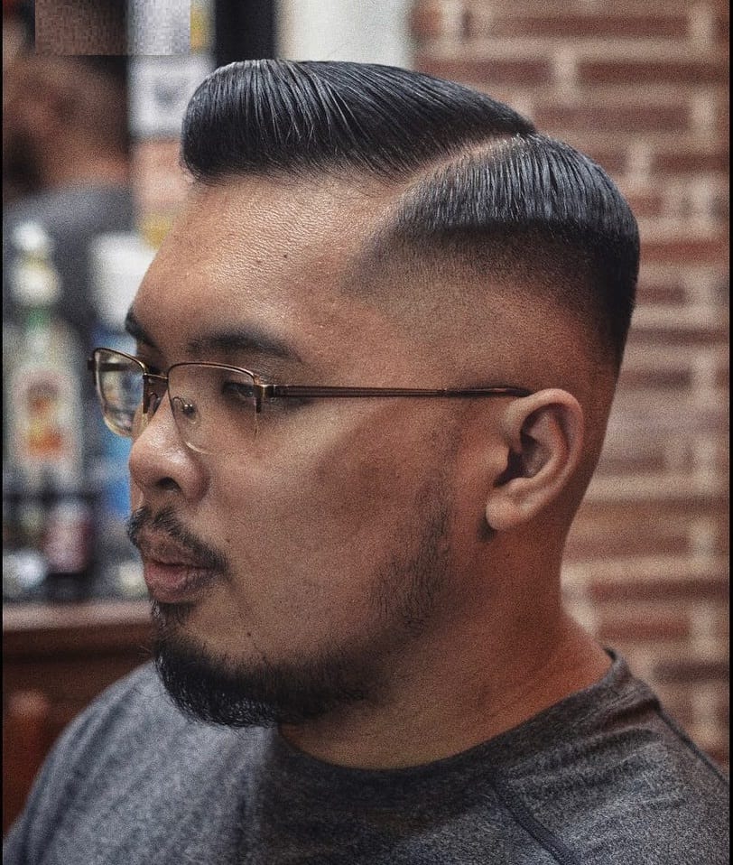 short comb over for asian men