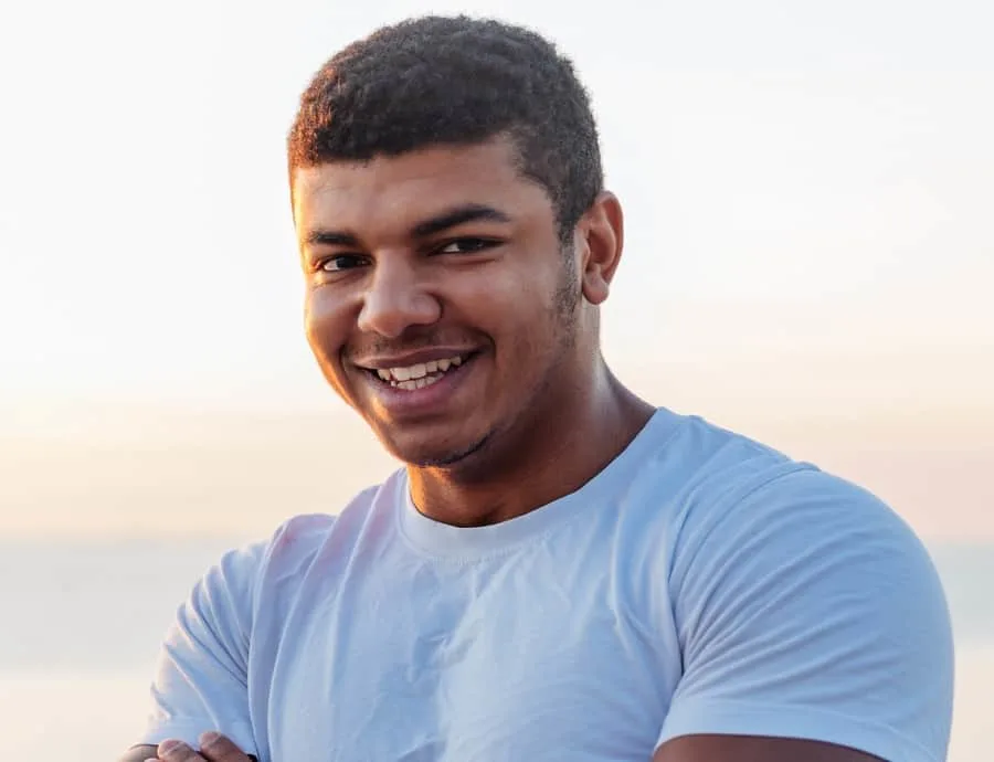 short curly gentleman haircut