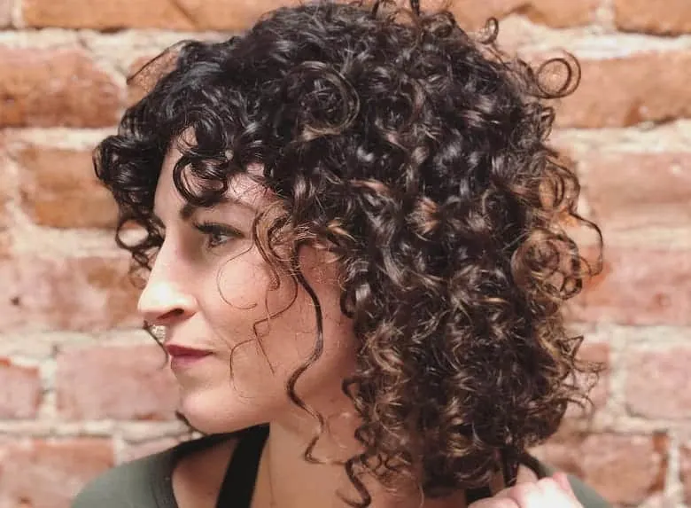 styling bangs with short curly hair