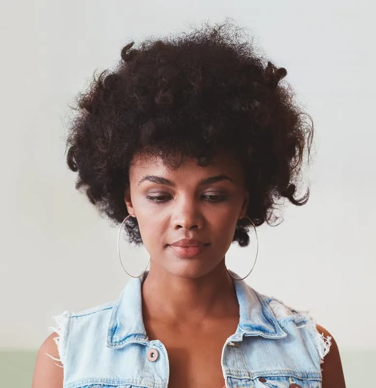 short curly haircut for black girls