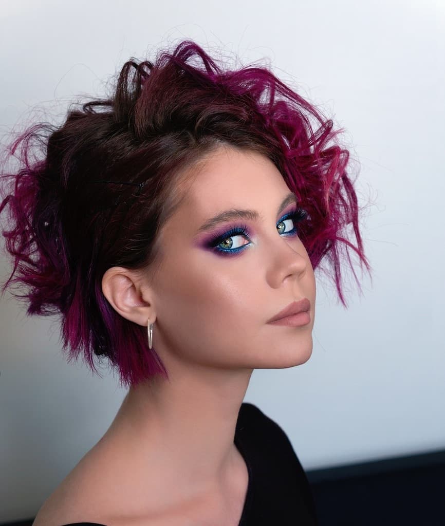 short curly ombre hair