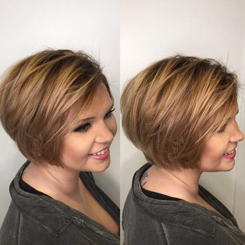 short hairstyles for women with round face 