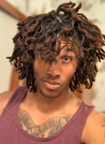 short curly dreadlocks for men