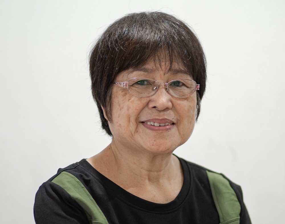 short fine hairstyle for Asian women over 60