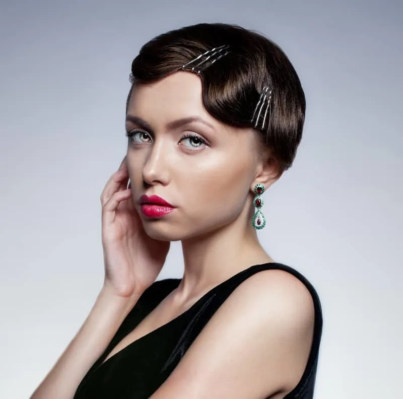 short finger waves hairstyle