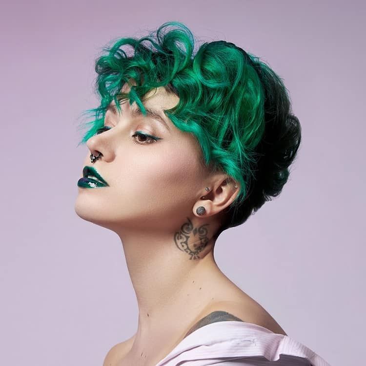 short green hair