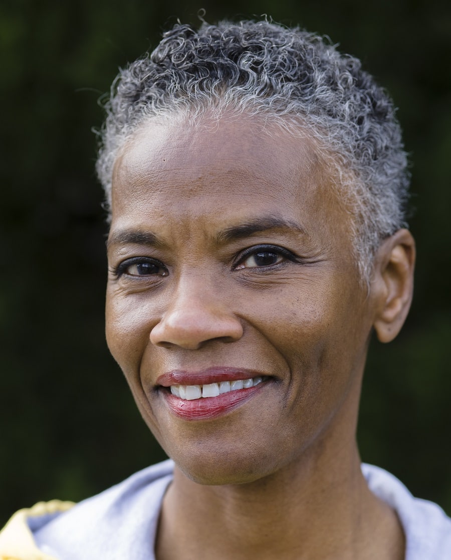 short grey haircut for black women over 50