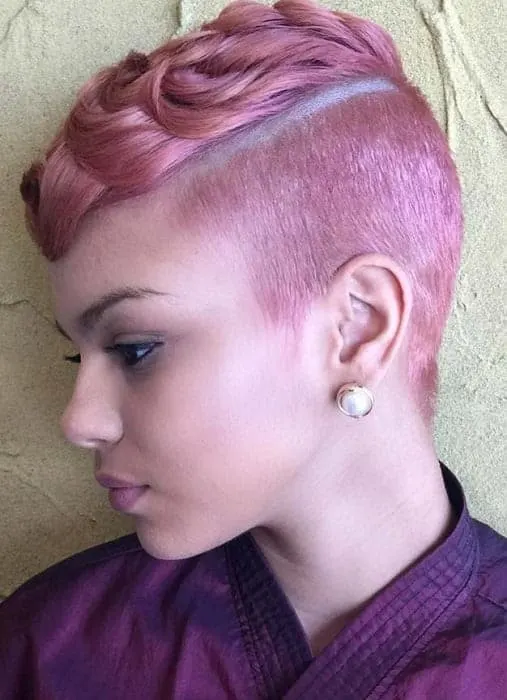 short hairstyle with colors
