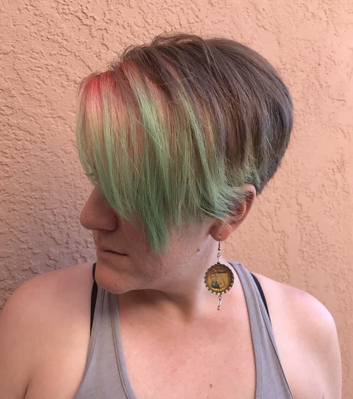 short hair color for women over 50
