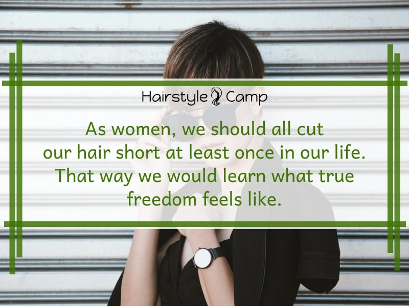 Long quotes about short hair