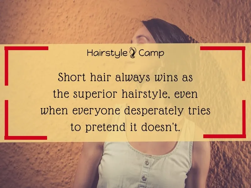 best quotes on short hair