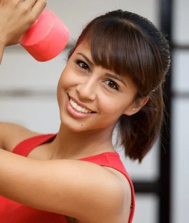 Ponytail with Side Bangs for Women