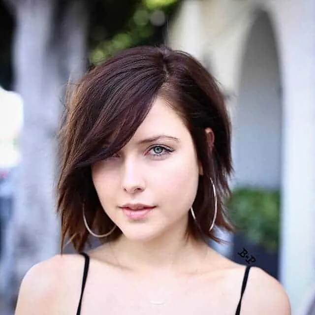 Short Layered Bob with Side Bangs