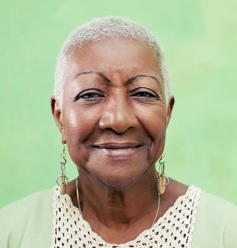 buzz cut for black women over 50