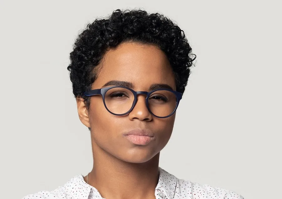 short haircut for black women with square face