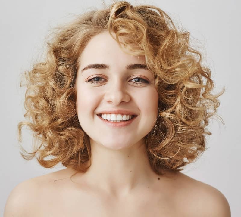 short haircut for thick curly hair