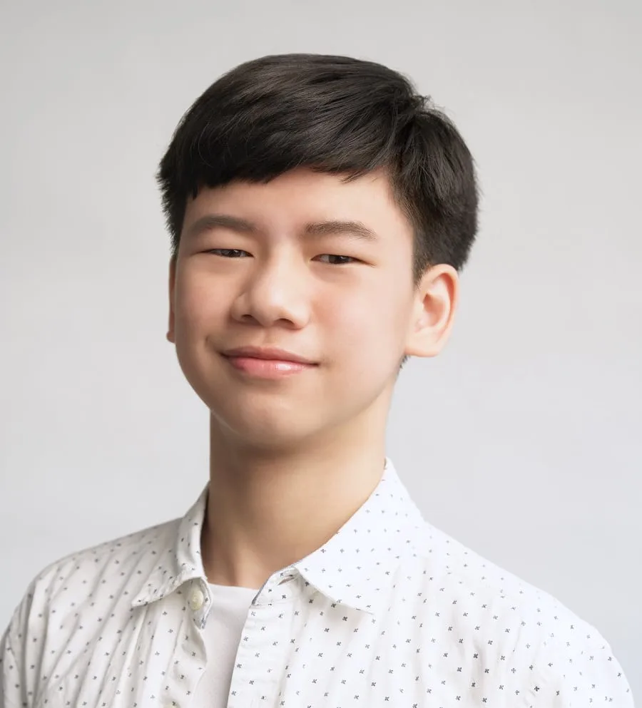 short hairstyle for asian teenage guys