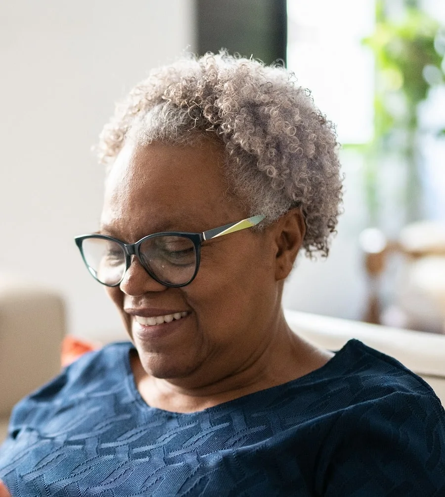 short hairstyle for black women over 60