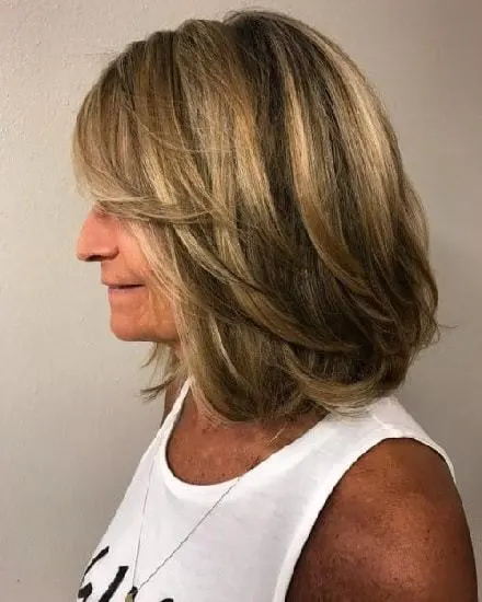 layered bob for thick hair