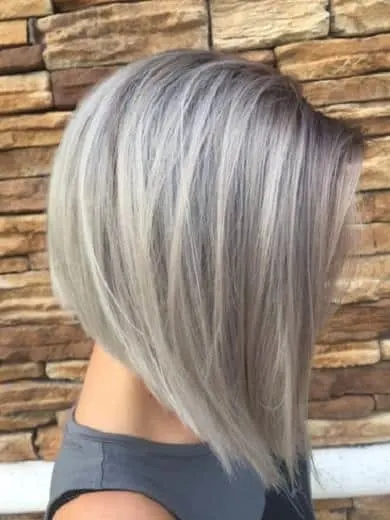 inverted bob for thick hair over 50