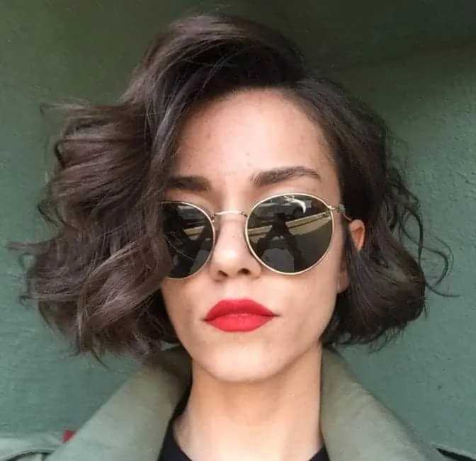 short haircut for thick wavy hair